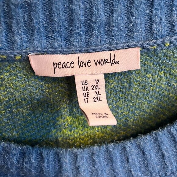 Peace Love World Chenille Pullover Sweater ⚡️ - Picture 4 of 4